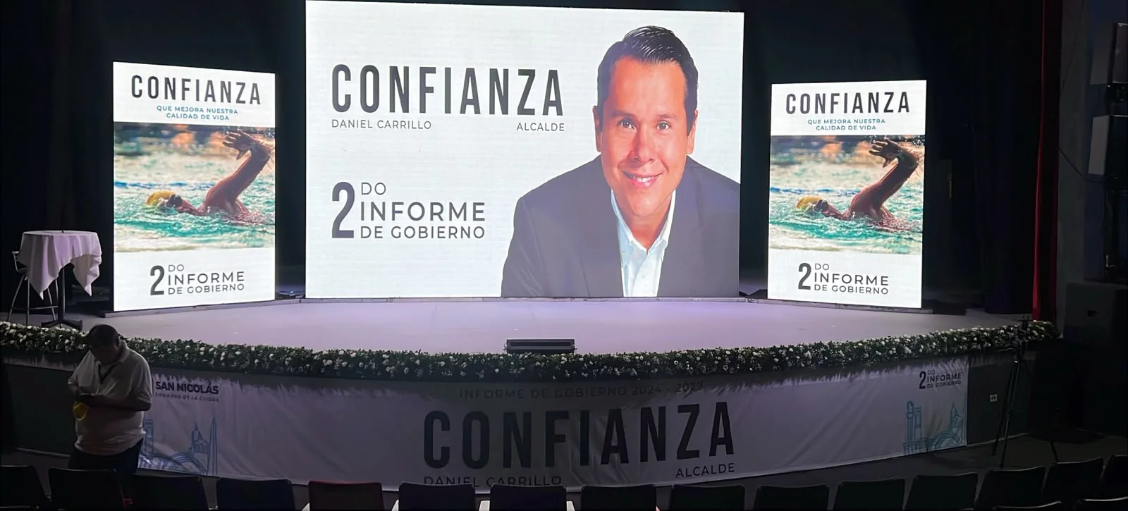 Evento institucional con pantalla LED de Interfaz en Monterrey