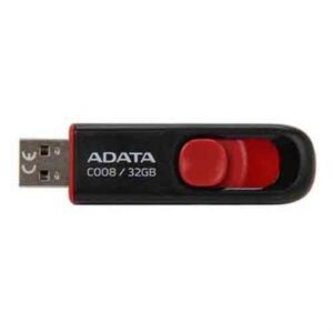 MEMORIA USB ADATA AC008 32GB RETAIL BLACK+RED